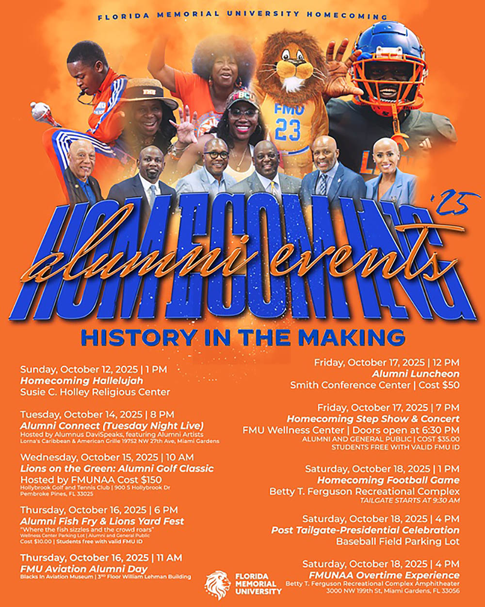 2025 Homecoming Alumni Events